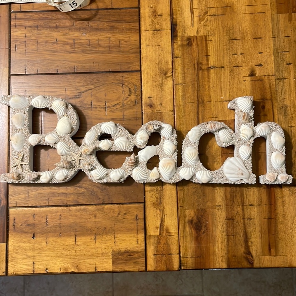 Beach wall sign